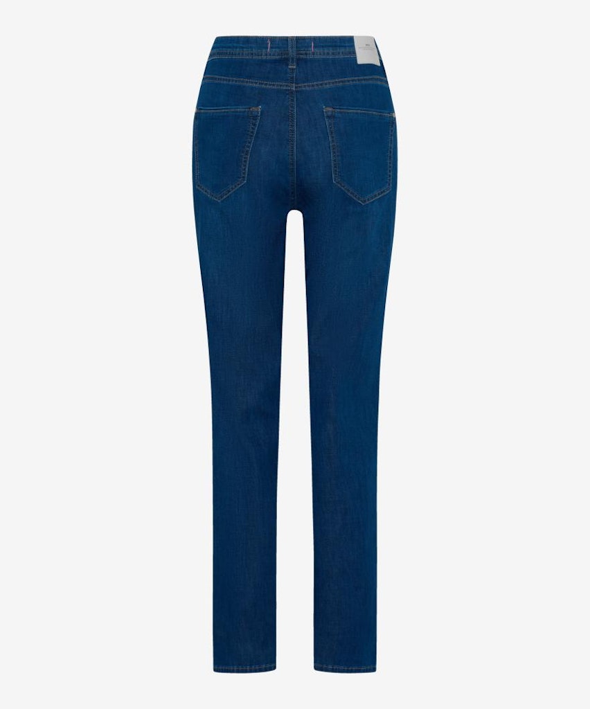 Brax Damen Jeans Used Stone Blue