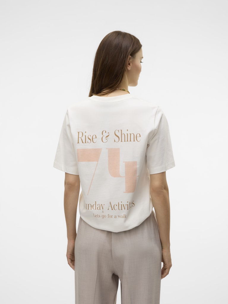 Vero Moda Damen T-Shirts Snow White/Back