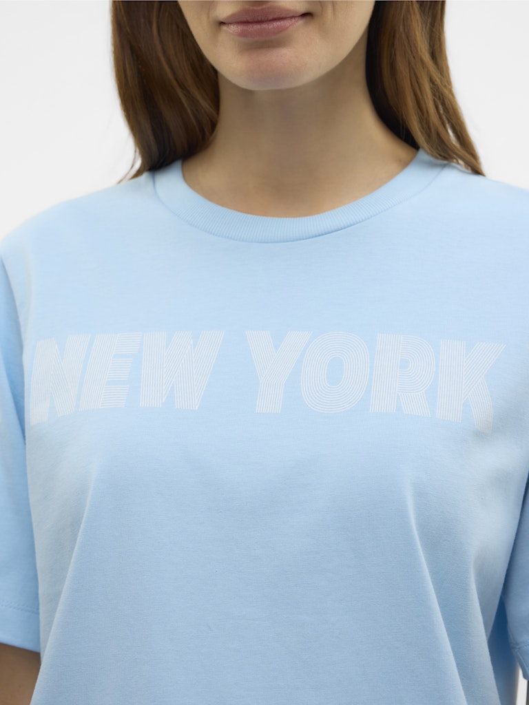 Vero Moda Damen T-Shirts Airy Blue/New Y