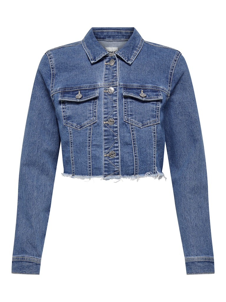 only Damen Jacken Medium Blue Den