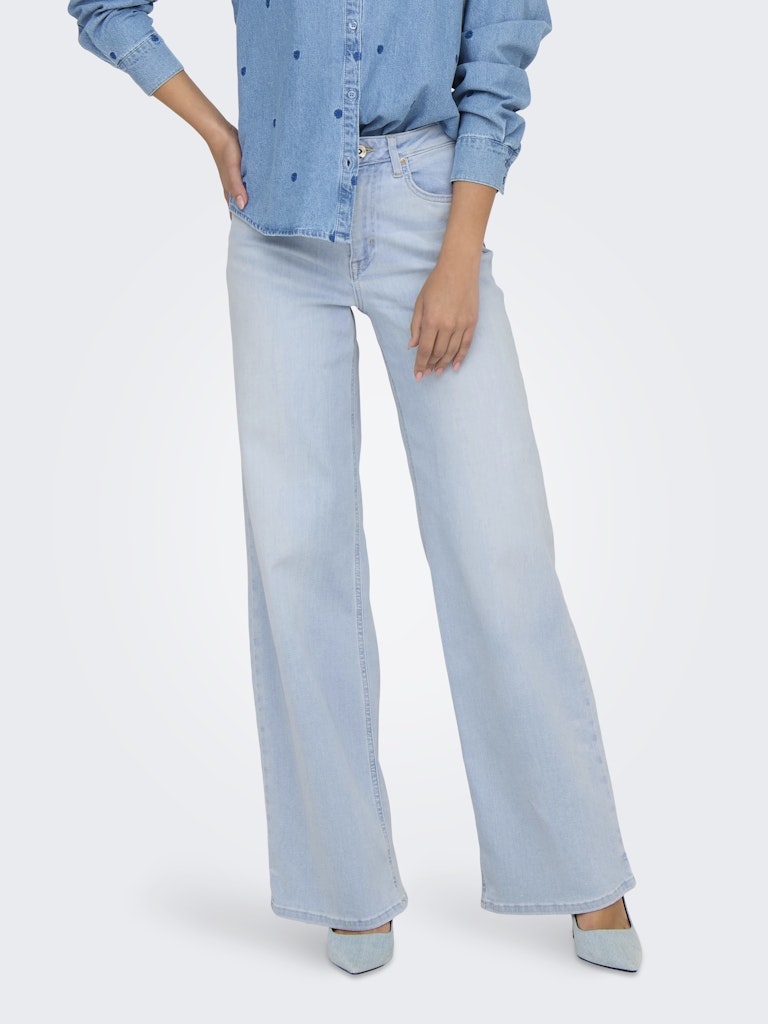 Only Damen Jeans Light Blue Blea