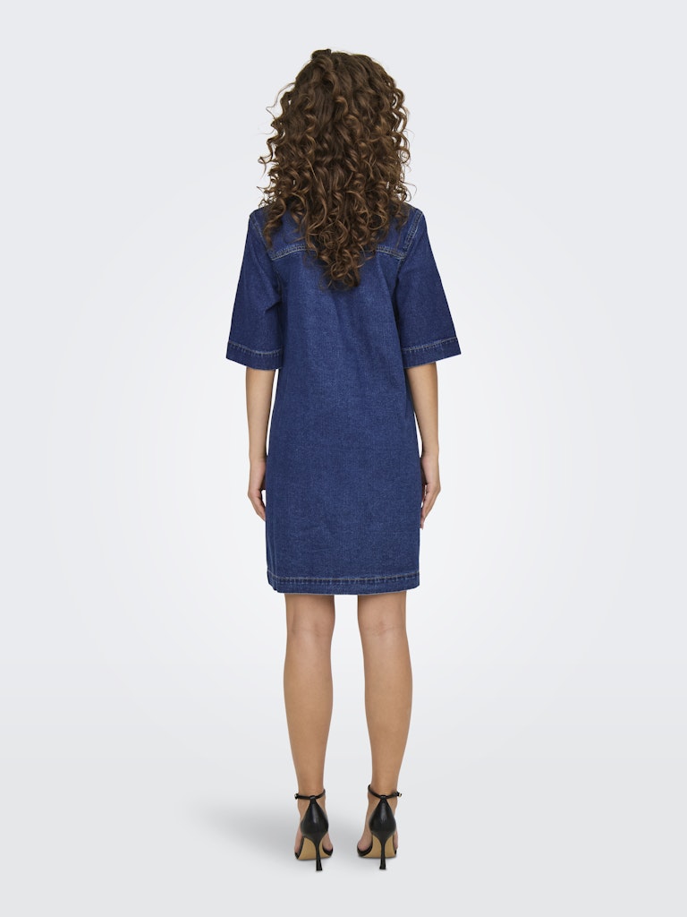 only Damen Kleider Dark Blue Denim