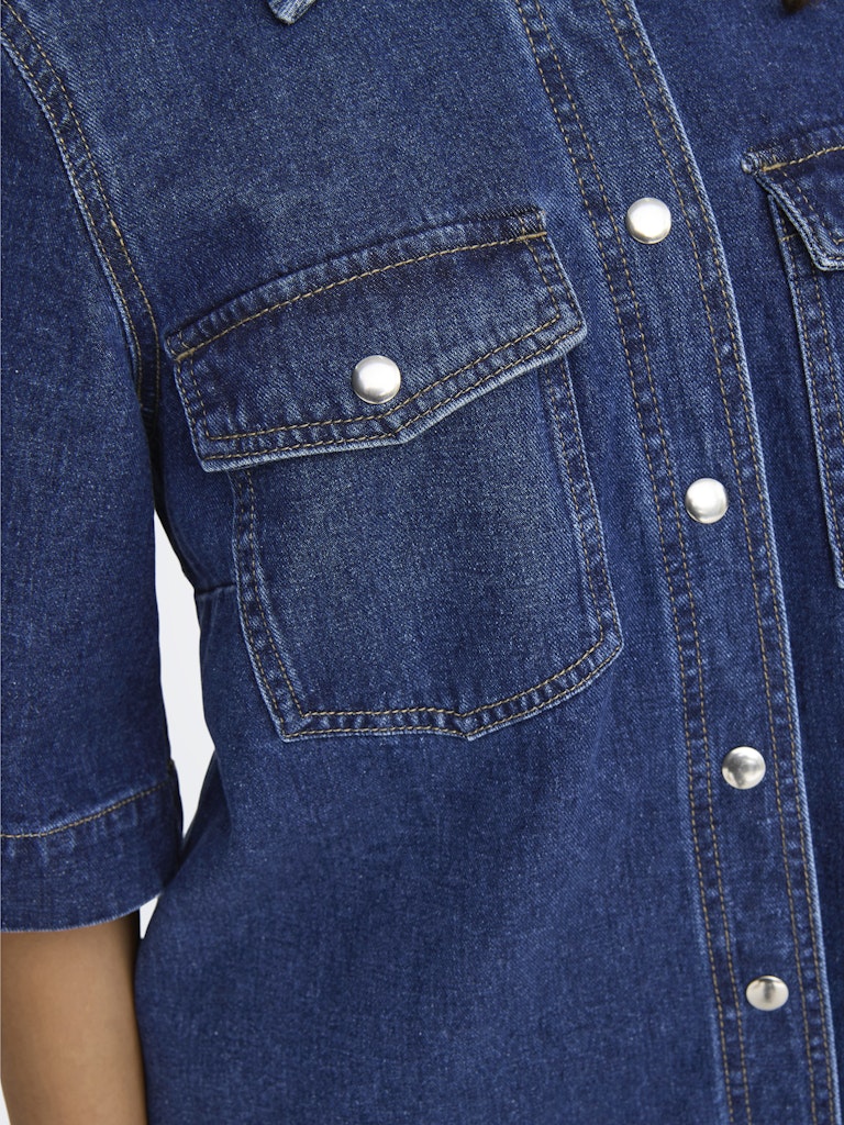 only Damen Kleider Dark Blue Denim