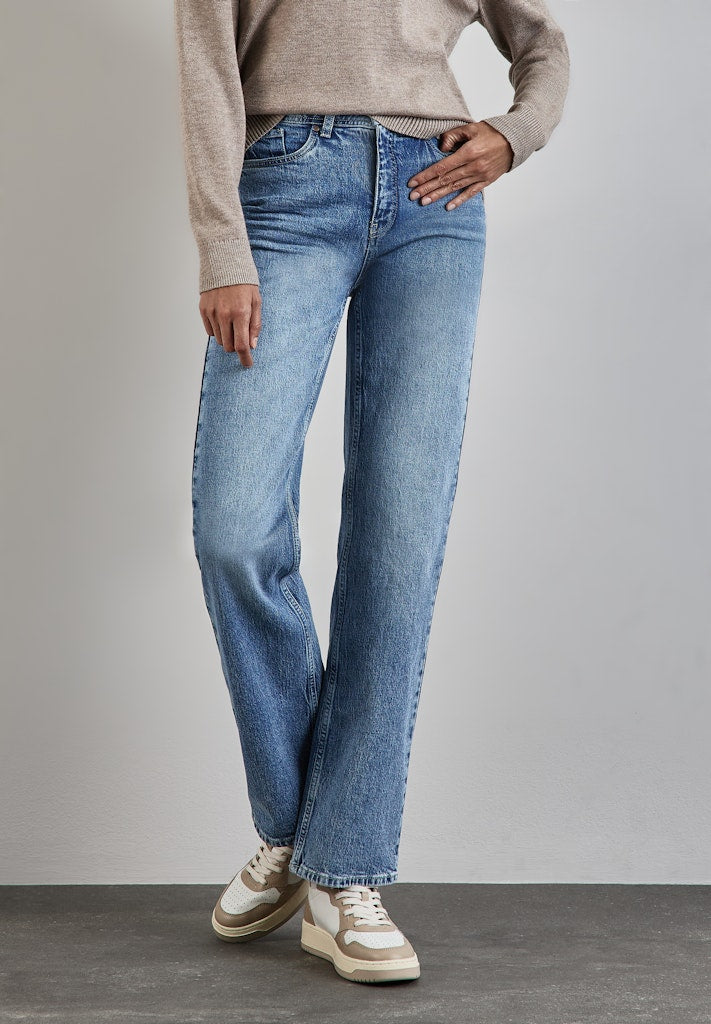Street One Damen Hosen  Light Blu
