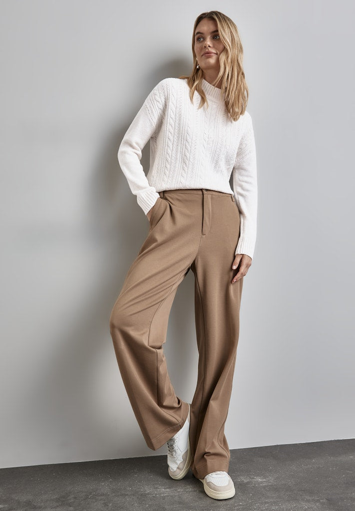 Street One Damen Pullover  Cream Whi