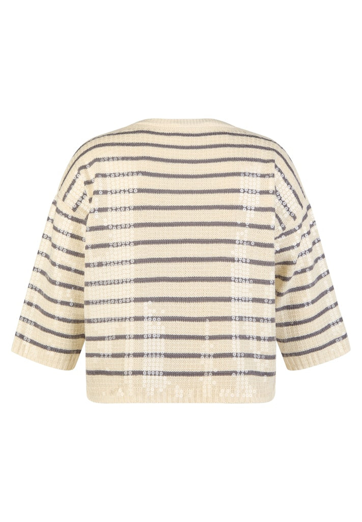 Le Comte Damen Pullover Elfenbein