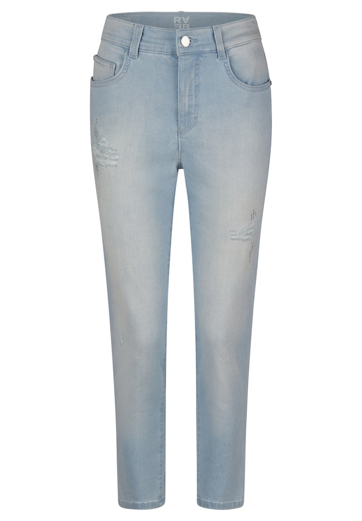 Rabe Damen Hosen Bleachedblue