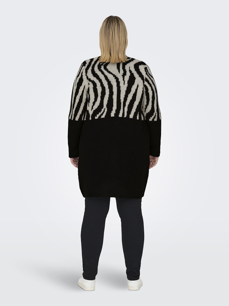 Only Caramkoma Damen Strickjacken Black/Whtecap G