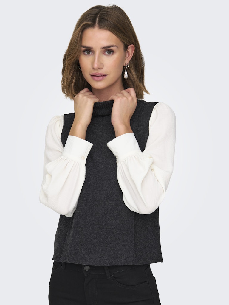 only Damen Sweatshirts Dark Grey Melan