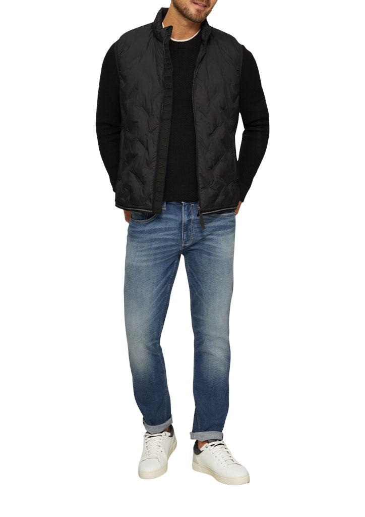 S. Oliver red Herren Pullover Grey/Black