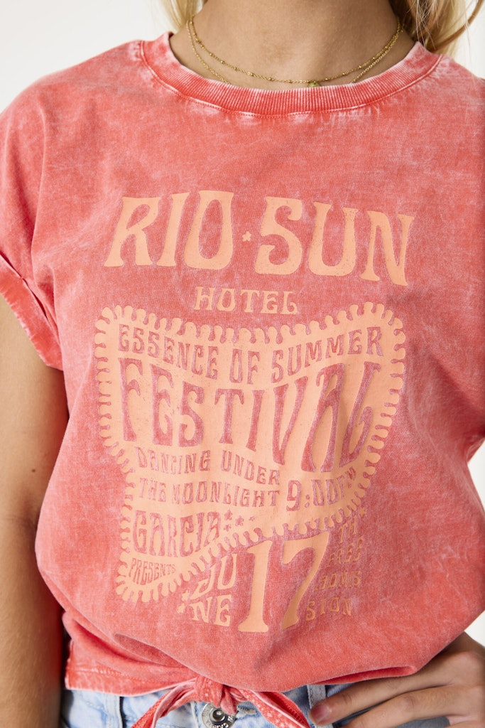 Garcia Mädchen T-Shirts & Tops Manderin Red
