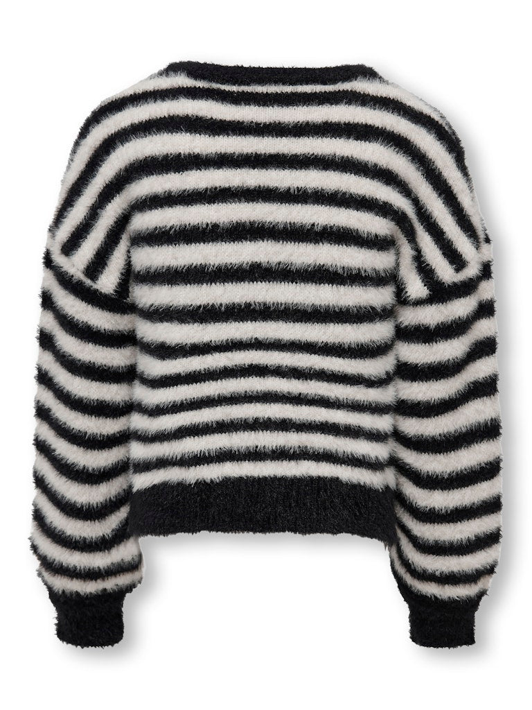 Only Mädchen Pullover & Strickjacken Black/Egret