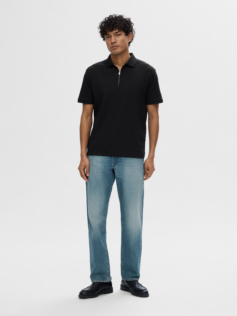 Selected homme Herren Polo-Shirts  Black