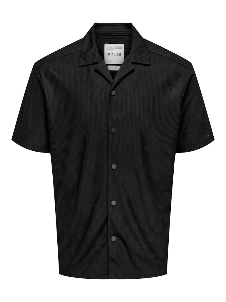 Only & Sons Herren Hemden lang Black
