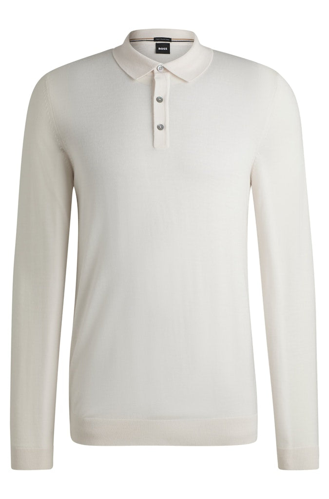 Boss Herren Pullover  Open White