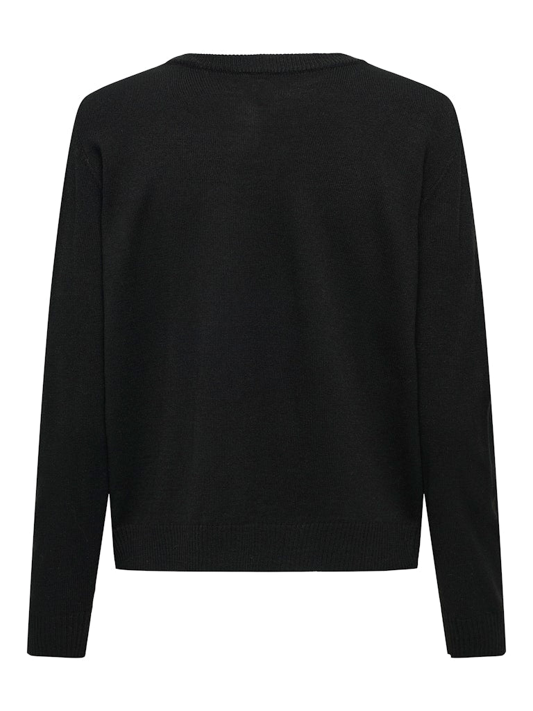 Only Damen Pullover Black/Candy Hea