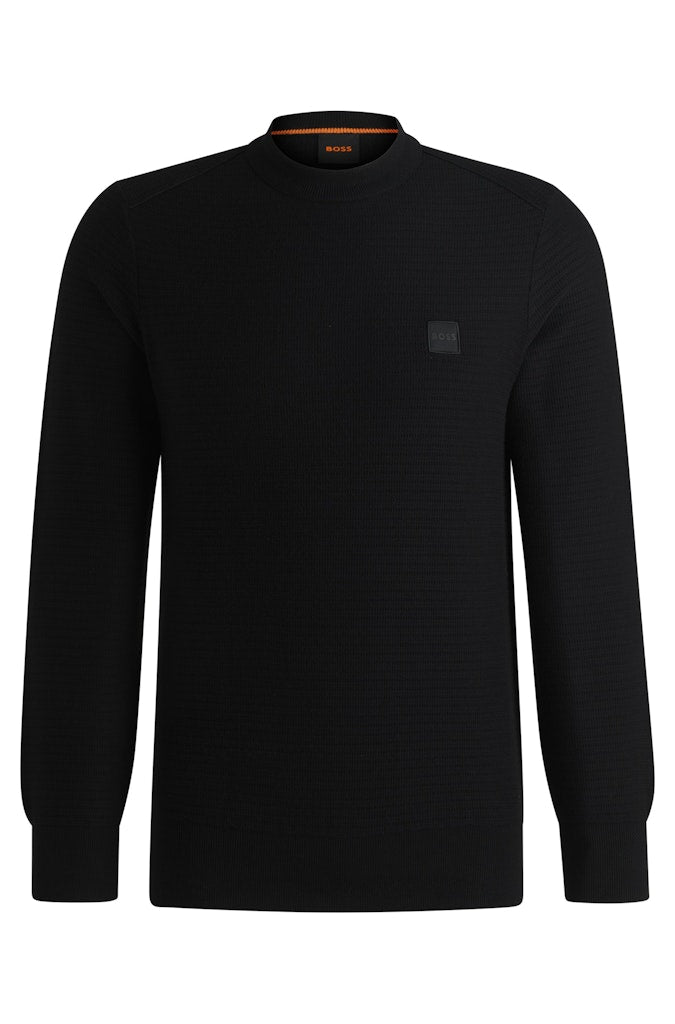 Boss Orange Herren Pullover  Black