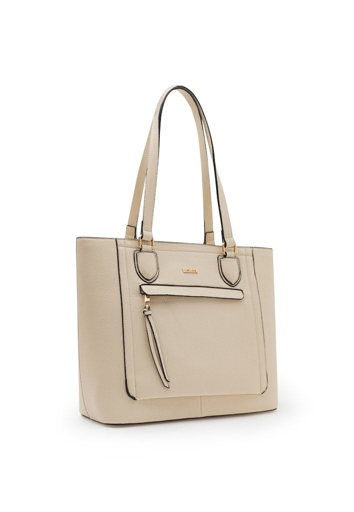 L.Credi Handtasche Creme