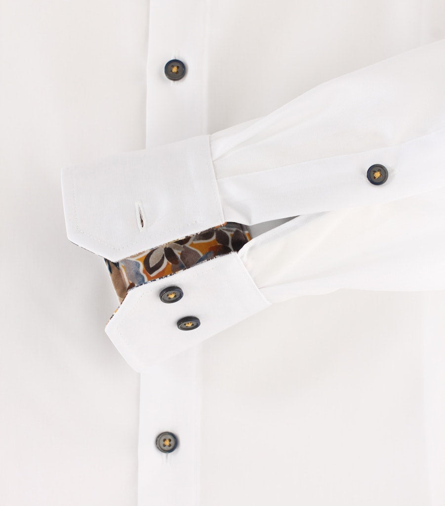 Casa Moda Herren Hemden lang  Weiss