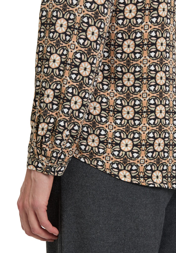 Cartoon Damen Blusen Camel/Black