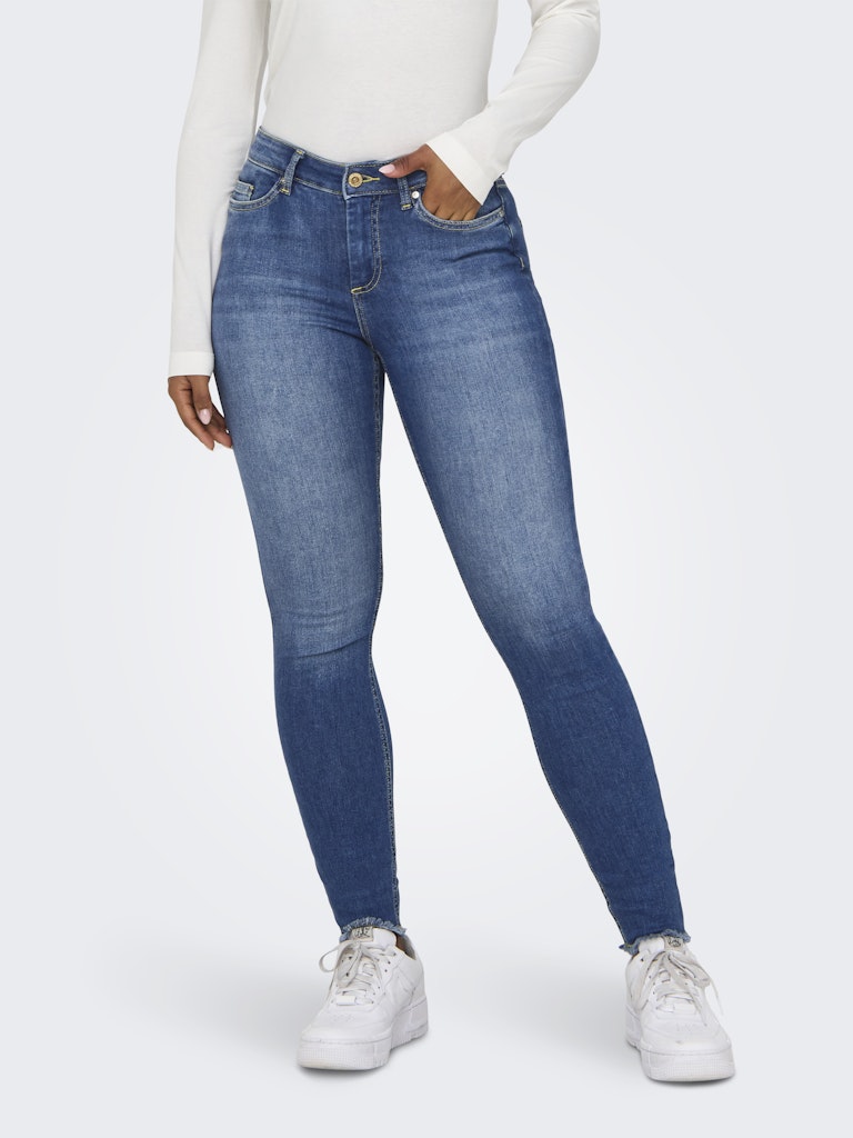 Only Damen Jeans Medium Blue Den