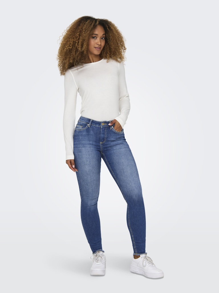 Only Damen Jeans Medium Blue Den