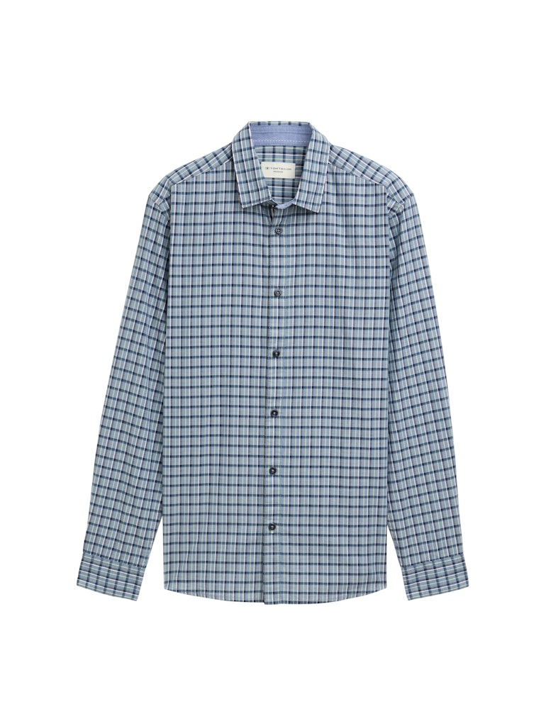 Tom Tailor Herren Hemden lang Mystical Blue L
