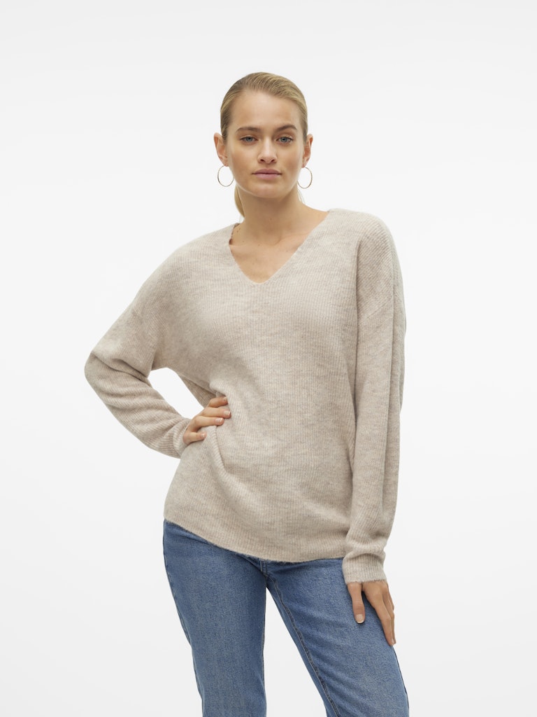 Vero Moda Damen Pullover Birch/W. Silver