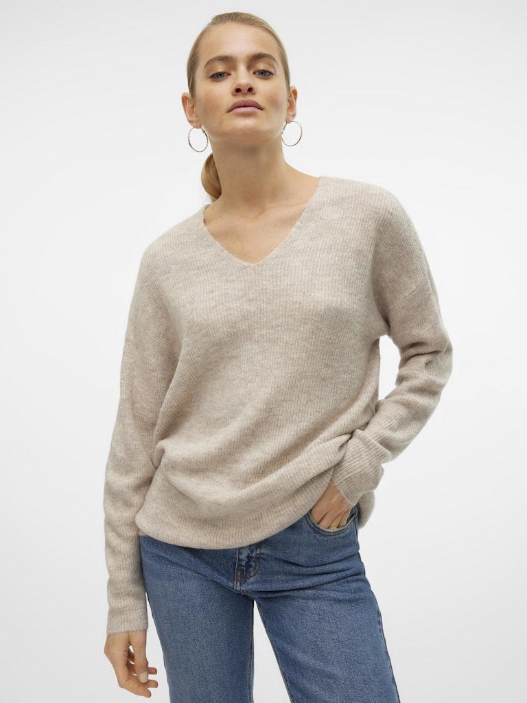 Vero Moda Damen Pullover Birch/W. Silver