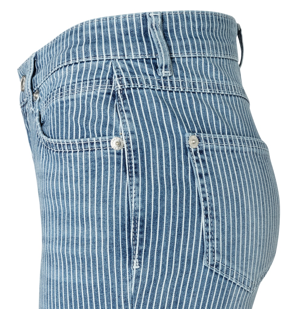 Mac Damen Jeans Mid Dark Stripe