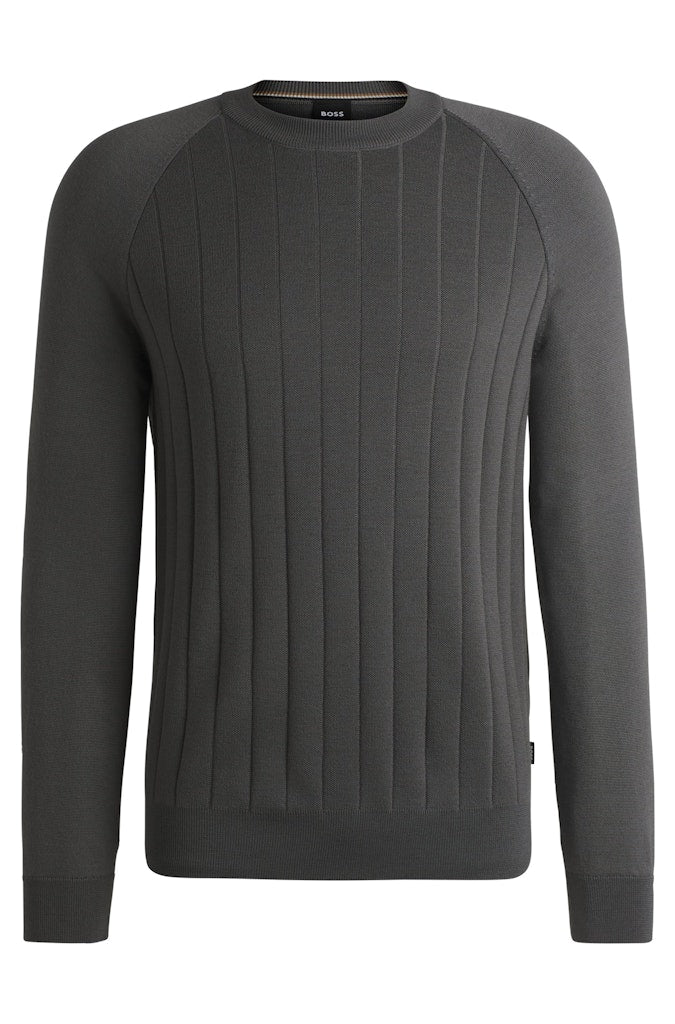 Boss Herren Pullover  Dark Grey