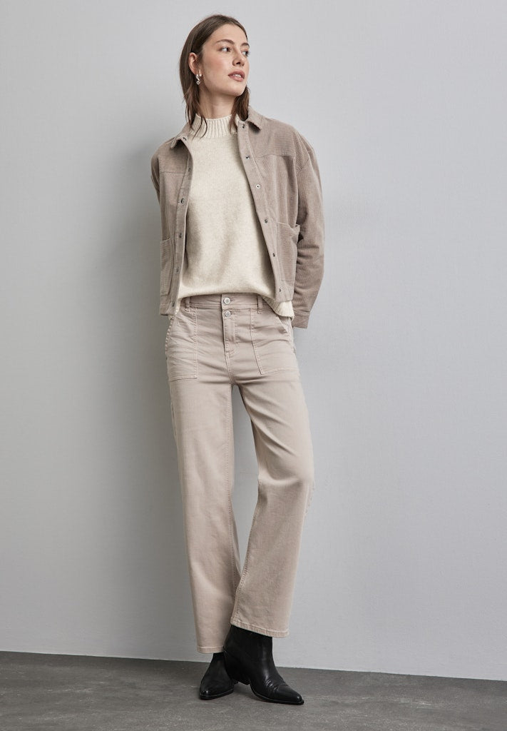 Street One Damen Pullover  Cream Whi