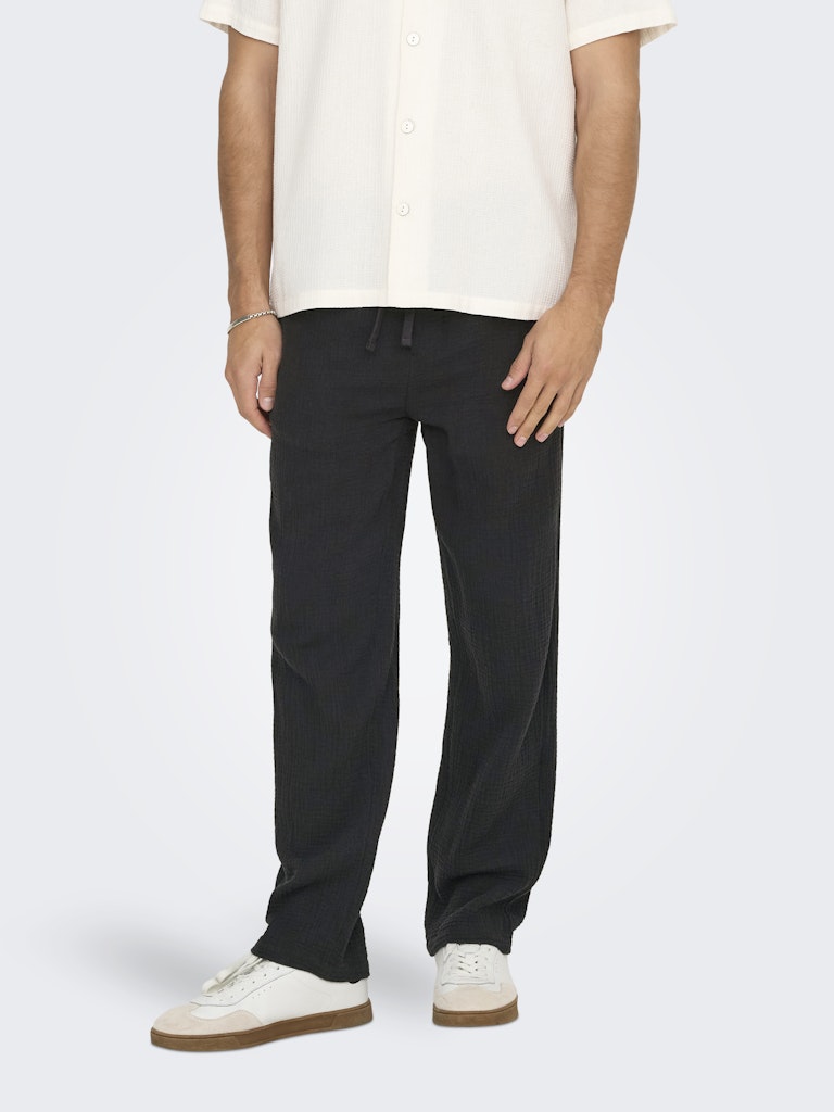 Only & Sons Herren Hosen Jet Black