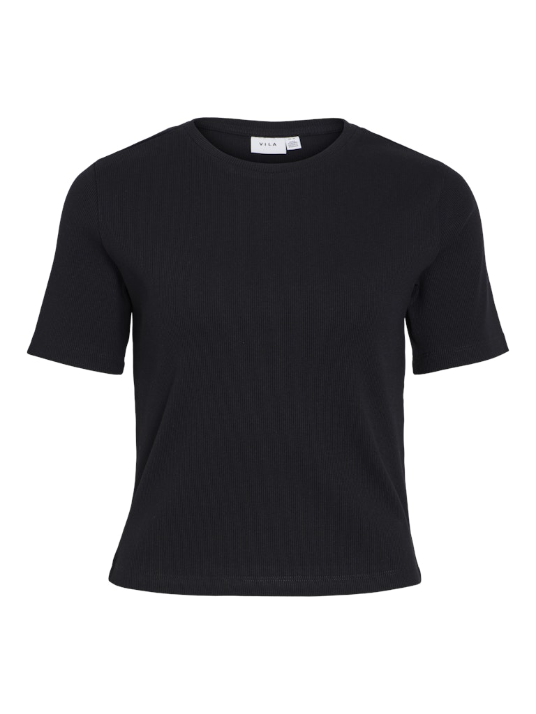 Vila Damen T-Shirts Black Beauty