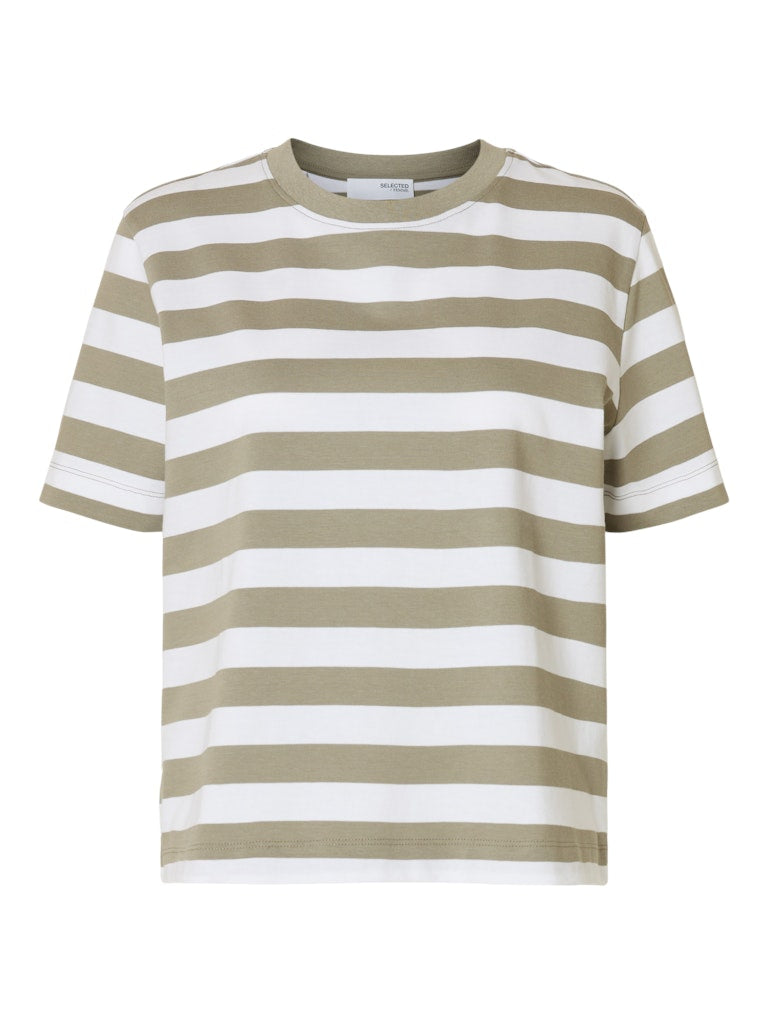 Selected Femme Damen T-Shirts Vetiver/Bright