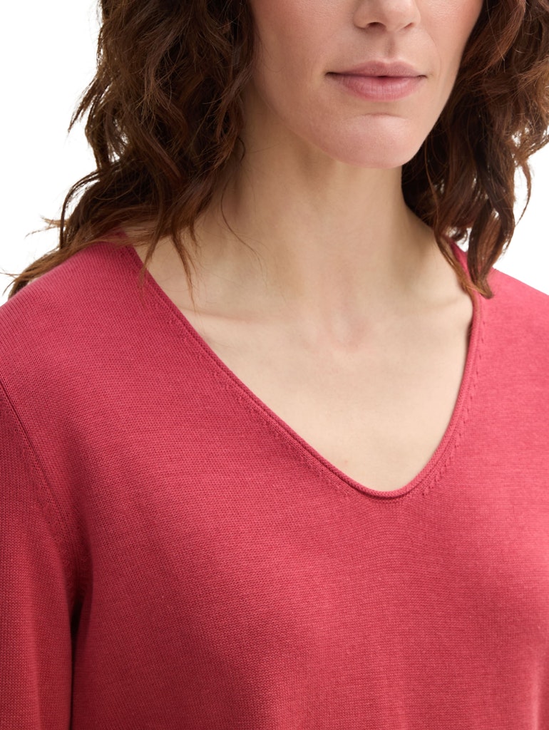 Tom Tailor Damen Pullover Berry Red