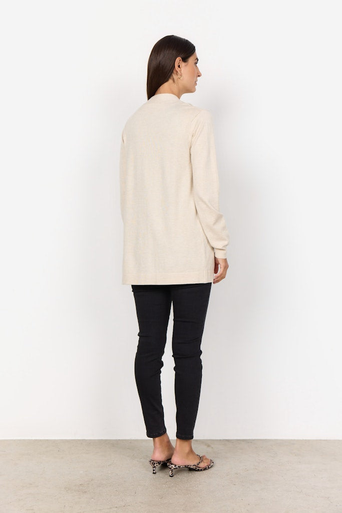Soya Concept Damen Strickjacken Cream Melange