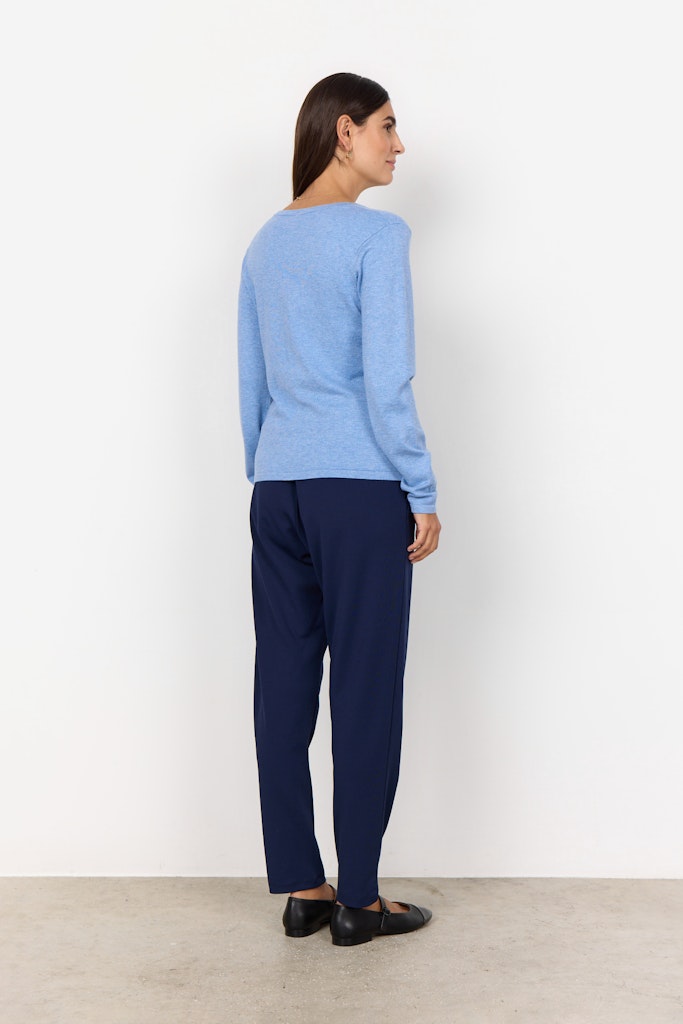 Soya Concept Damen Strickjacken Air Blue Melang