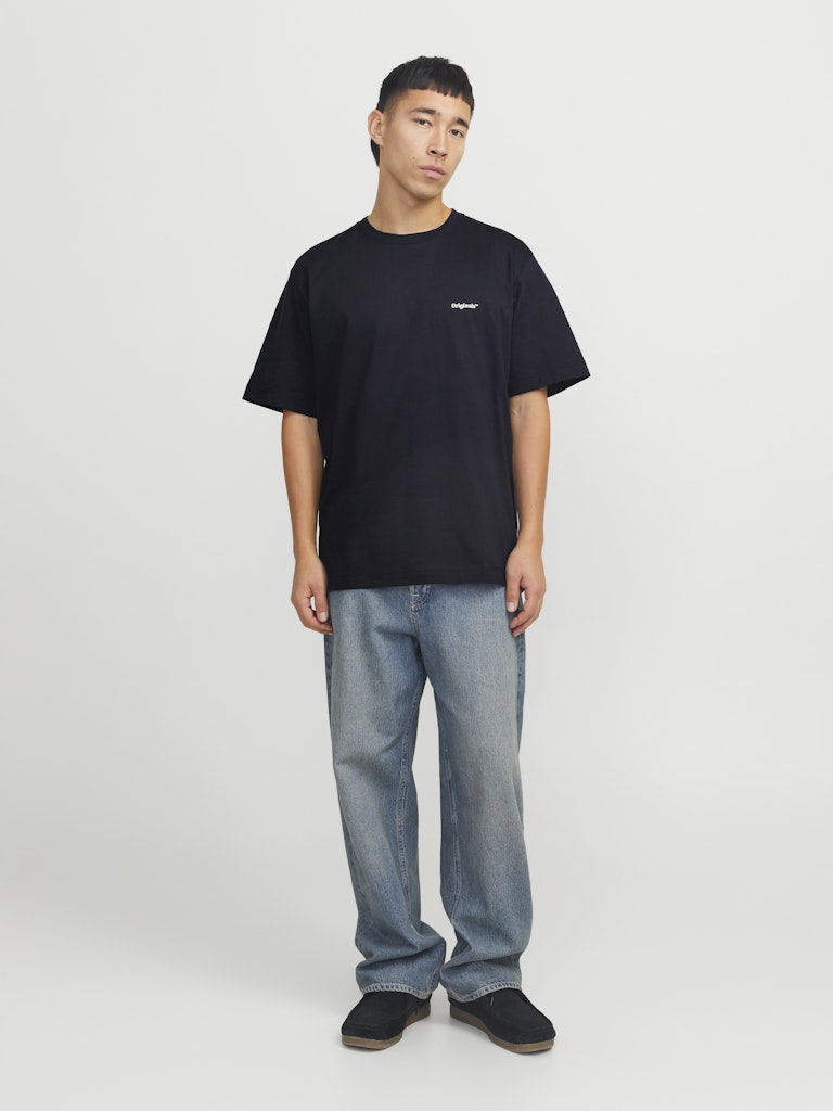 Jack & Jones Herren T-Shirts kurz Black/Yellow Cl