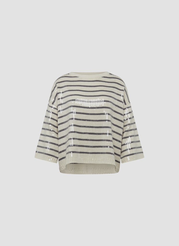 Le Comte Damen Pullover Elfenbein