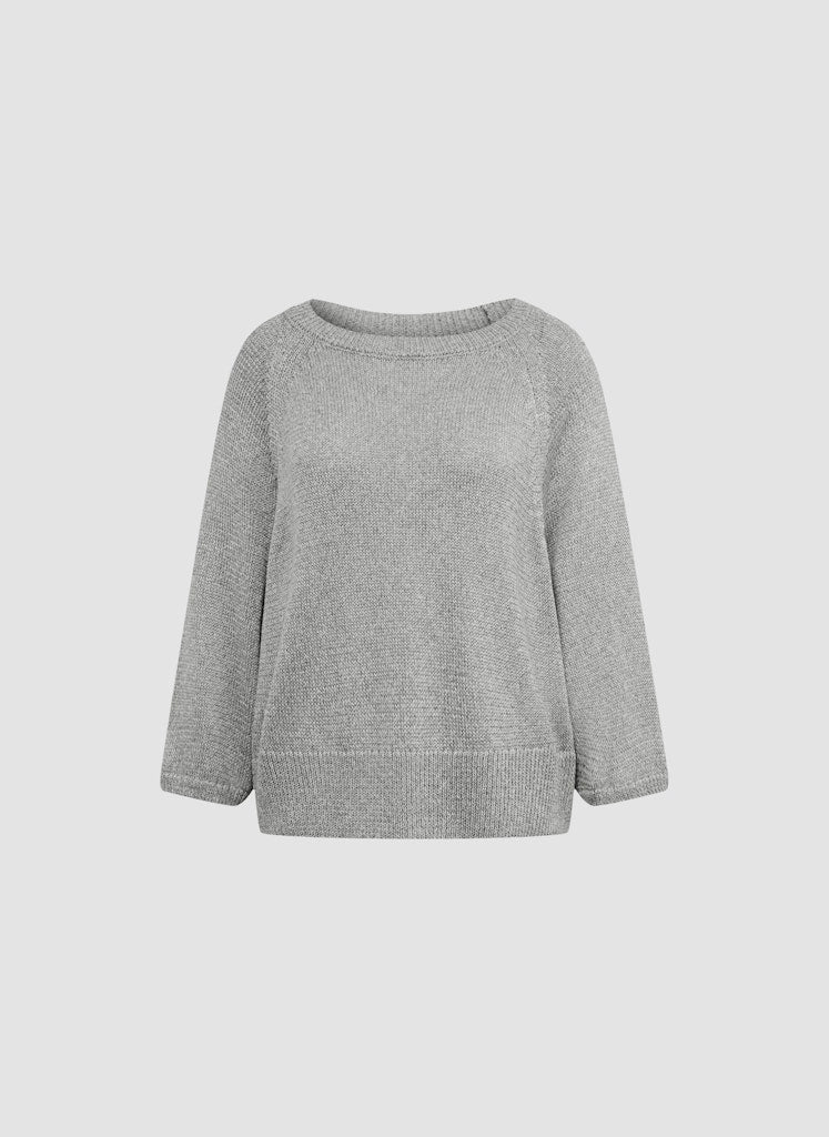 Le Comte Damen Pullover Silbergrau