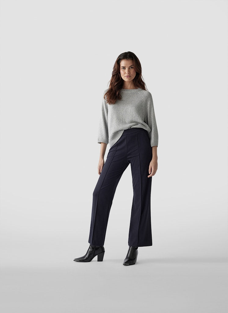 Le Comte Damen Pullover Silbergrau