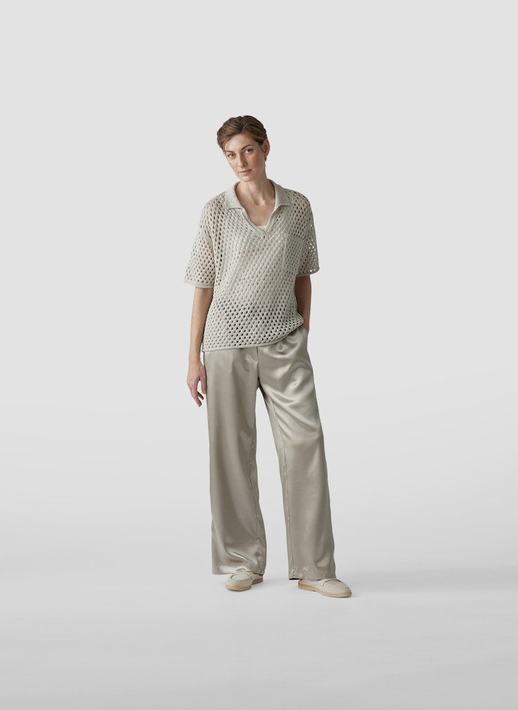 Le Comte Damen Pullover Flachs