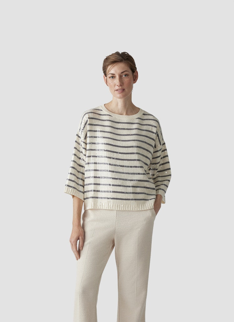 Le Comte Damen Pullover Elfenbein