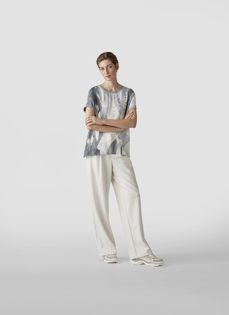Le Comte Damen T-Shirts Silbergrau