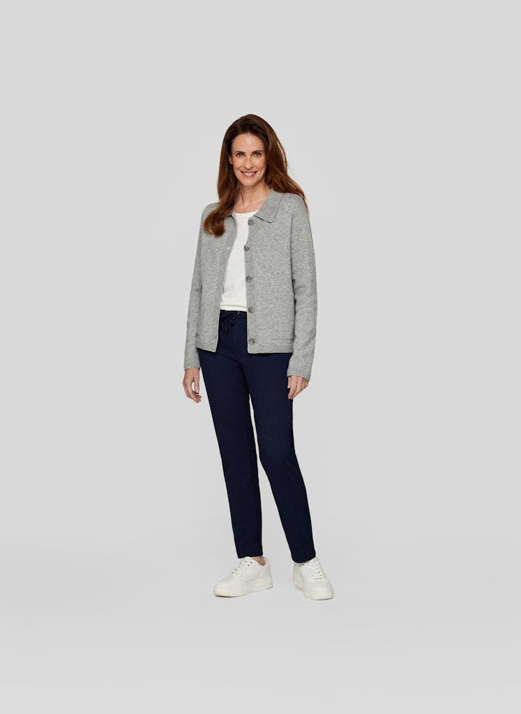 Rabe Damen Strickjacken Silber