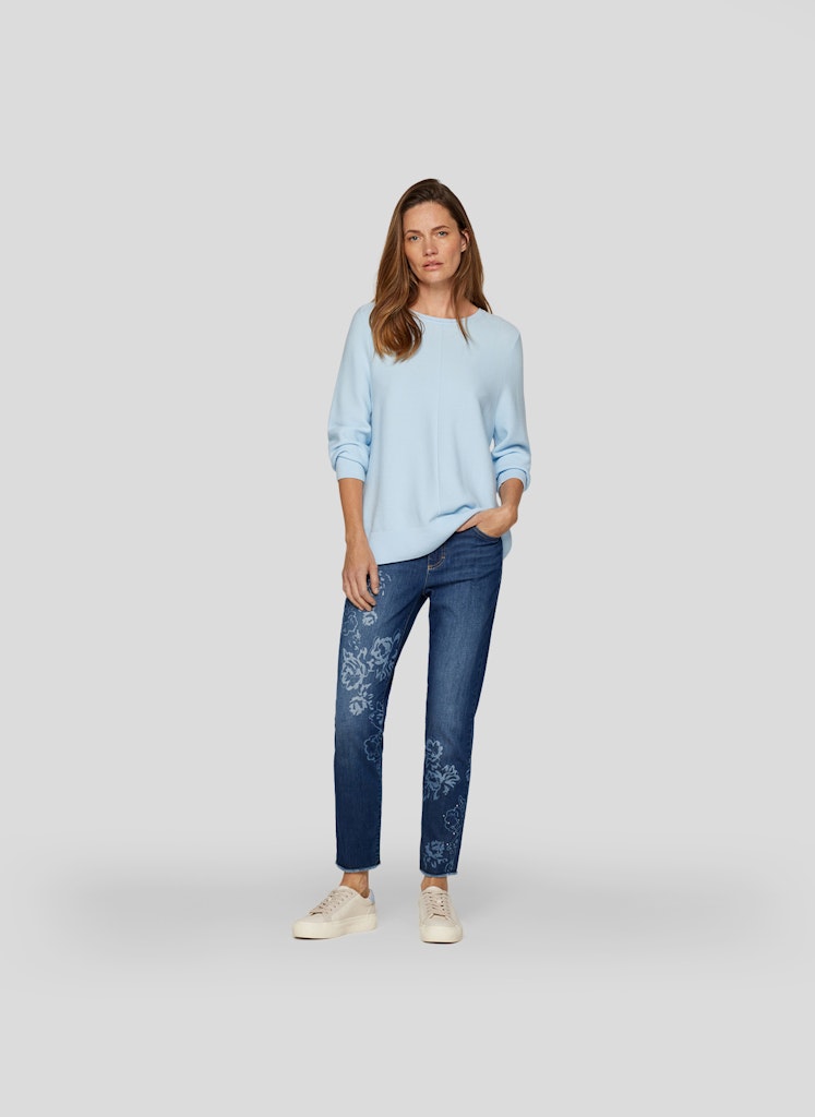 Rabe Damen Pullover Pastellblau