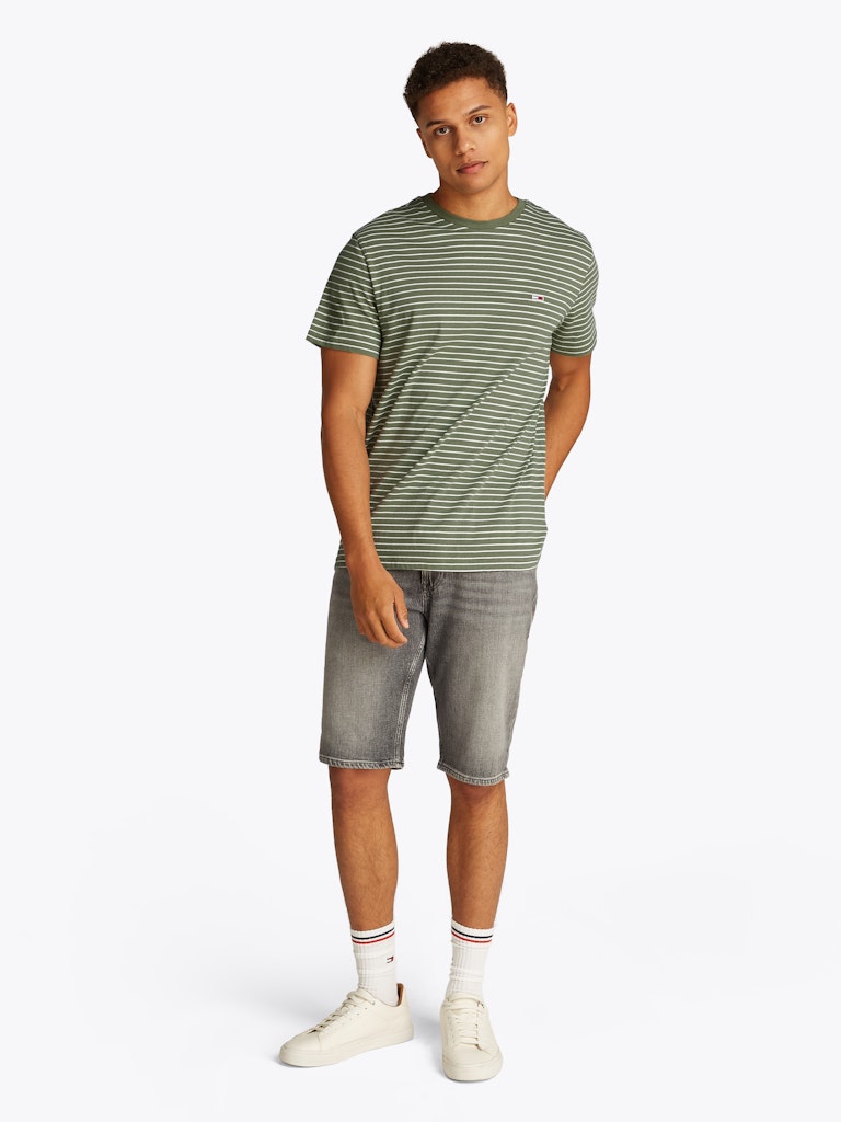 Tommy Jeans Herren T-Shirts kurz Ch Green