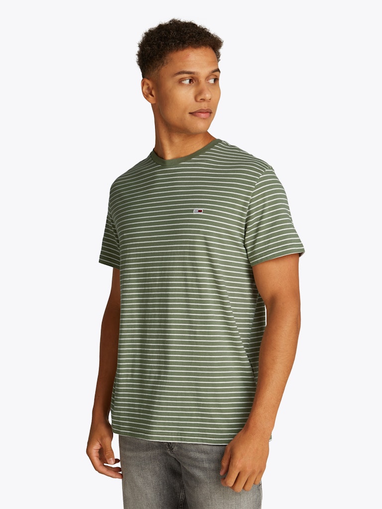 Tommy Jeans Herren T-Shirts kurz Ch Green