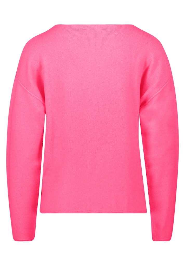 Cartoon Damen Pullover Neon Pink